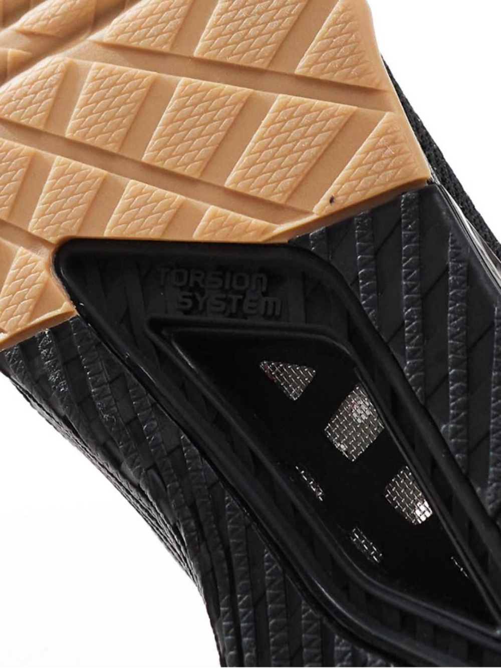 adidas Men’s Black Mesh Trainers with Gum Outsole - Picture 4 of 6